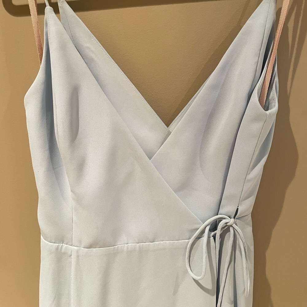 Fame & partners blue bridesmaid dress